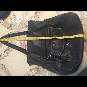 Black leather purse, large!